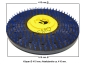 Preview: Borsten - Treibteller mit CL gelb - 406 mm Ø Magnetic Hub