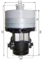 Preview: Vacuum motor Hako Hakomatic B 1100 TB 1020