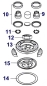 Preview: Nr. 10 Dichtung Saugmotor Hevo-Pro-Line® CB 90-2