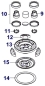 Preview: Nr. 10 Dichtung Saugmotor Hevo-Pro-Line® CB 80-2K