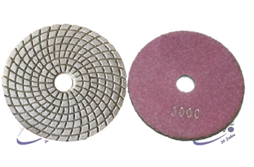 Diamond abrasive - pad Dry 100 x 3 mm Ø Grain 50 - Grain 3000