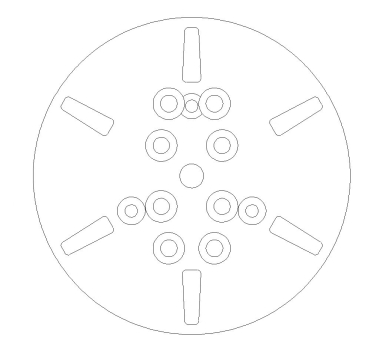 Quick Change steel disc with 6 segments PCD