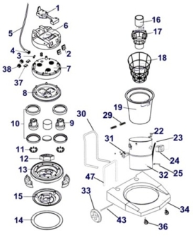 Nr. 18 Filter basket Hevo-Pro-Line® CB 60-2K