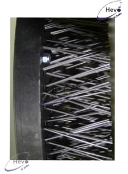 Steel wire brush 1.2 mm - 300 mm Ø