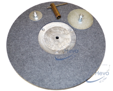 Grinding plate with felt - 406 mm Ø