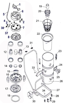 Nr. 17 Abschlussdeckel Motorkopf Hevo-Pro-Line® CT 80-2K