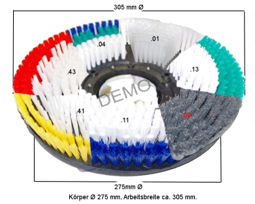 Floor Brush PPN 3 components bristle for IPC-Gansow 70 BT 60 - super soft