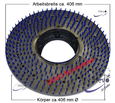 Borsten - Treibteller mit CL gelb - 406 mm Ø