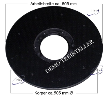 Dom - Treibteller Igelbelag mit CL blau - 505 mm Ø