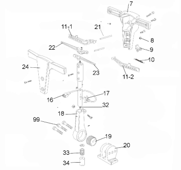 Nr. 11-1 Sicherheitshebel links Hevo-Pro-Line® BF 43