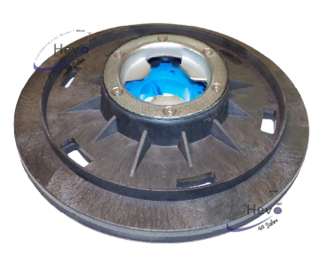 Dom - Treibteller Igelbelag mit CL blau - 406 mm Ø