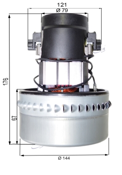 Saugmotor 230 V 1080 W zweistufig TP + 1 x Distanzring