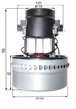 Saugmotor 230 V 1080 W zweistufig TP