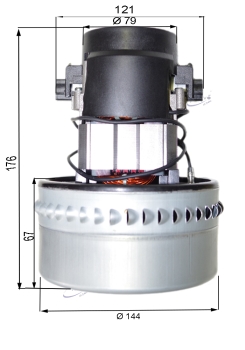 Vacuum motor 49594 Nilfisk IVB 9