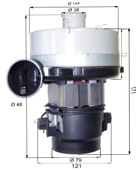 Saugmotor Comac Simpla 50 B