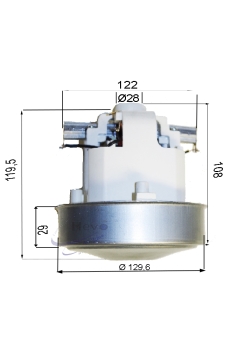 Saugmotor Numatic DL1553T