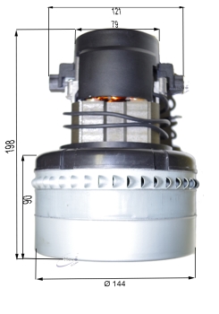 Vacuum motor for Factory Cat 33 SS
