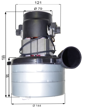 Vacuum motor for Nobles Speed Scrub 2601