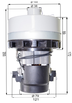 Vacuum motor for Fimap Mx 45