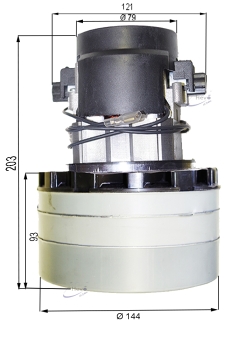 Vacuum motor for Factory Cat TomCat 2800 C