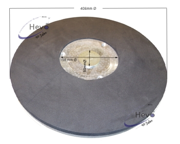 Dom - Schleifteller Moosgummibelag - 406 mm Ø