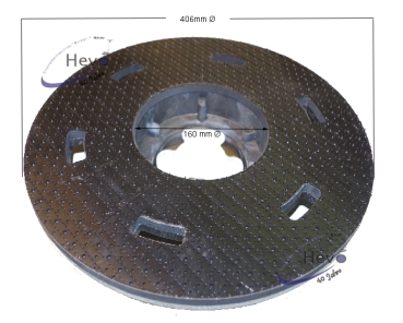 Dom - Treibteller Igelbelag - 406 mm Ø