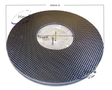 Dom - Schleifteller Pyramidennoppen Comac 17 DS - CM 43 - Single 43 - 406 mm Ø