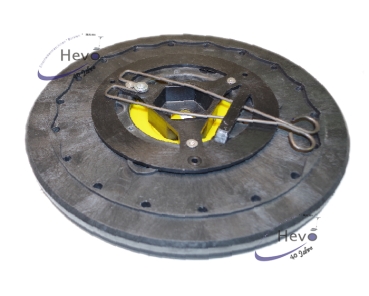 Pad holder with CL - 460 mm Ø