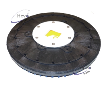 Borsten-Treibteller mit CL gelb - 460 mm Ø