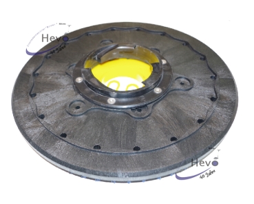 Dom - Borsten - Treibteller mit CL gelb - 406 mm Ø