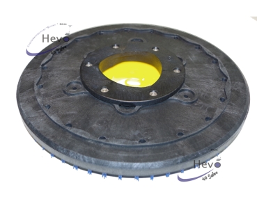 Dom - Borsten - Treibteller mit CL gelb - 406 mm Ø