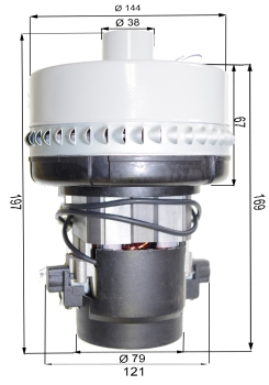 Vacuum Motor Comac Simpla 50 B-BT - 24 V ├►02-2013