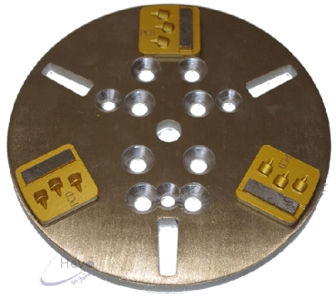Quick Change steel disc with 3 segments PCD