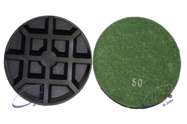 Diamond abrasive - pad 100 x 10 mm Ø = 4" - Grain 50 - Grain 3000