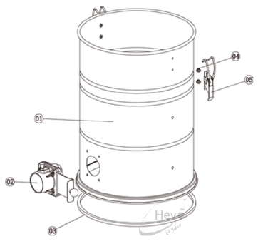 Nr. 4 Schraube M6 x 12 HevoVac S 302 - S 303