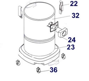 Nr. 24 Tank connection incl. seal Hevo-Pro-Line® CB 300