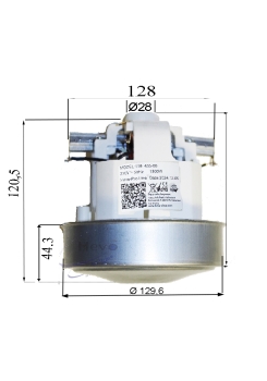 Vhbw Ersatzmotor Für Hitachi CV 200/300 Staubsauger – 1200 W, Bypass-Motor