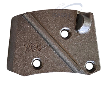 Metal diamond abrasive segment 3 holes M8 - Grain 6 - 100 PCD