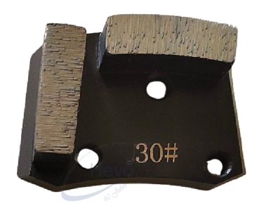 Metal diamond abrasive segment 3 holes M8 - Grain 6 - 100 PCD