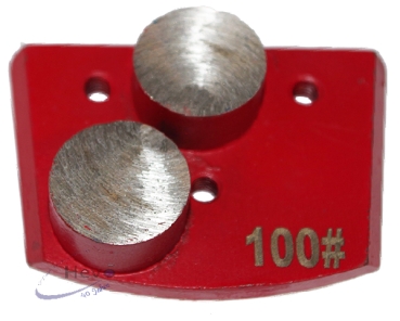 Metal diamond abrasive segment 3 holes M6 - Grain 16 - Grain 100