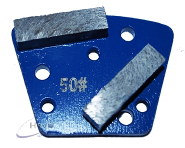 Metal diamond abrasive segment 6 holes M 6 - Grain 16 - Grain 100