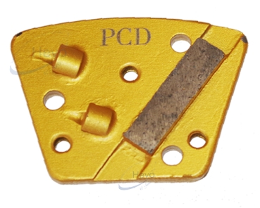 Metal diamond abrasive segment 3 holes M6 - Grain 16 - Grain 100
