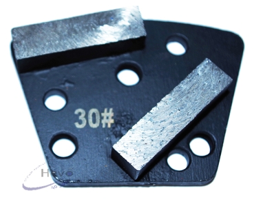 Metal diamond abrasive segment 6 holes M 8 - Grain 16 - Grain 100