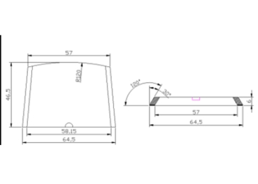 Grinding segment hard Schwamborn PCD Split 40 x 12 x12