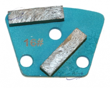 Stainless steel grinding disc with vibration damper + magnet system- 406 mm Ø - Grain 16 - Grain 100