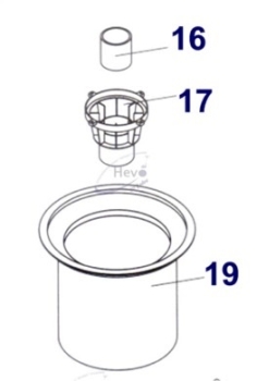 Nr. 19 Filtertuch mit Haltering Hevo-Pro-Line® CB 300