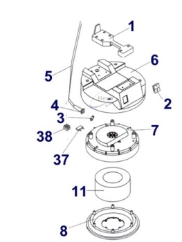 Nr. 7 Top of motor head Hevo-Pro-Line® CB 300