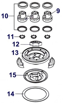 Nr. 10 Dichtung Saugmotor Hevo-Pro-Line® CB 90-3