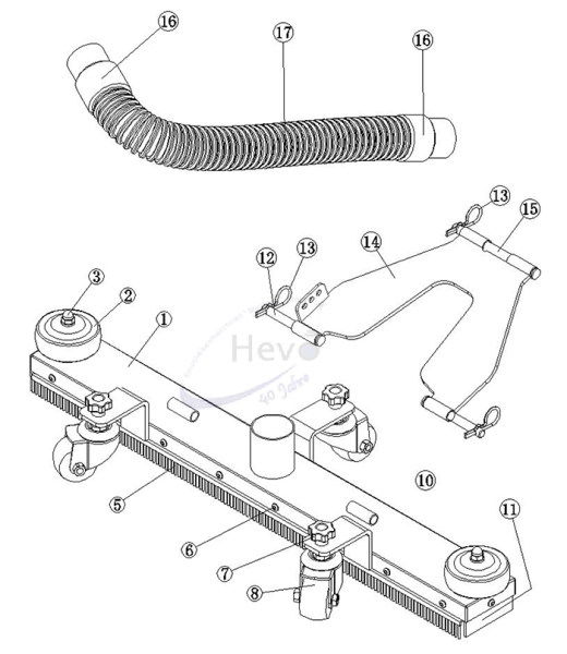 Nr. 16 Suction connection 50 mm HevoVac D 3280