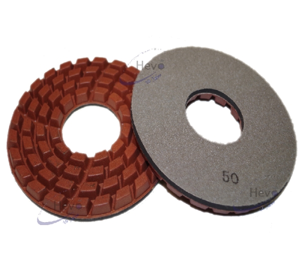 Diamond abrasive - pad 200 x 12 mm Ø = 8" - Grain 50 - Grain 3000